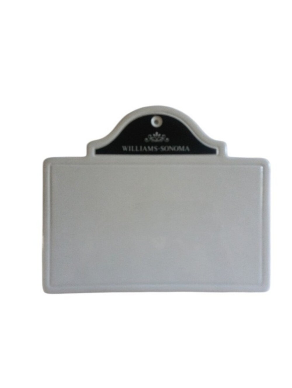 Williams-Sonoma White Ceramic Dry-Erase Message Board Or Appetizer Plate